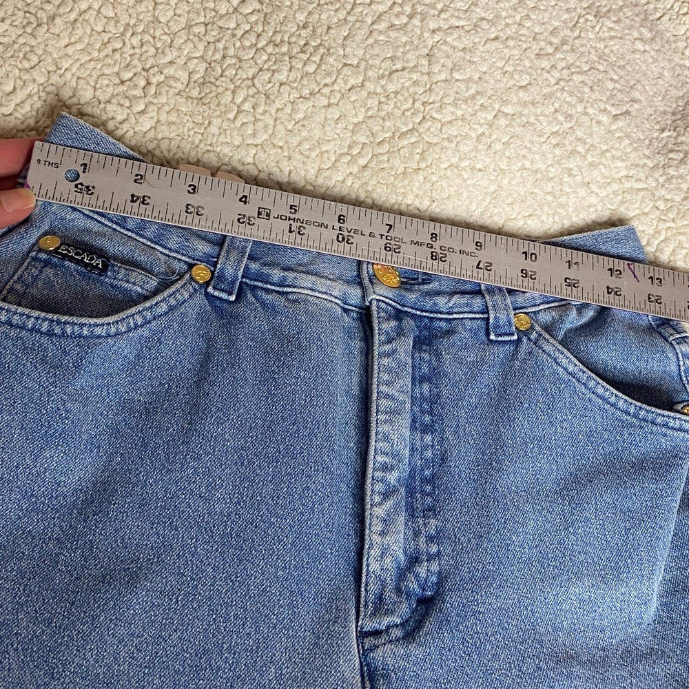 ESCADA Vintage Denim High Rise Jeans 5 Pocket Pants - Picture 13 of 16